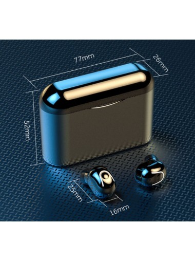 M2D Airfree LED Light 無線耳機連充電盒 - 黑色